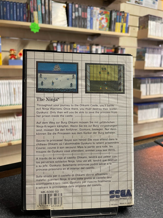The Ninja: The Mega Cartridge - Sega Master System - Boxed with Manual