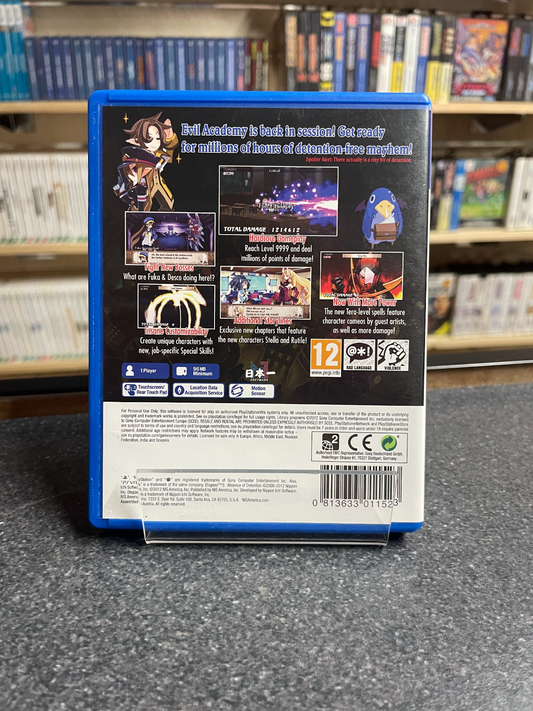 Disgaea 3: Absence of Detention - Sony - PSVITA - Boxed without Manual