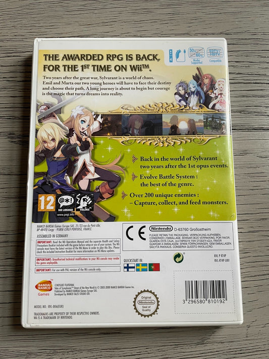 Tales of Symphonia: Dawn of the New World - Nintendo Wii - Complete w/Manual VGC