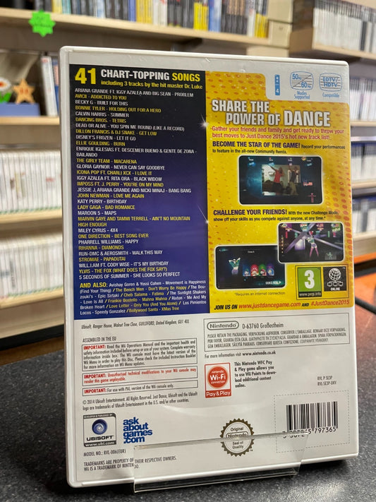 Just Dance 2015 - Nintendo Wii - Boxed with Manual
