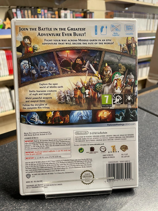 LEGO The Lord of the Rings - Nintendo Wii - Boxed with Manual