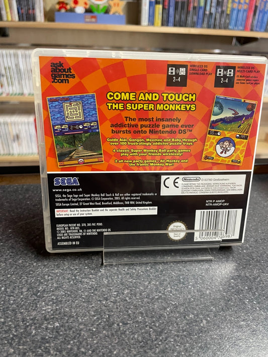 Super Monkey Ball: Touch & Roll - Nintendo Ds - Boxed with Manual
