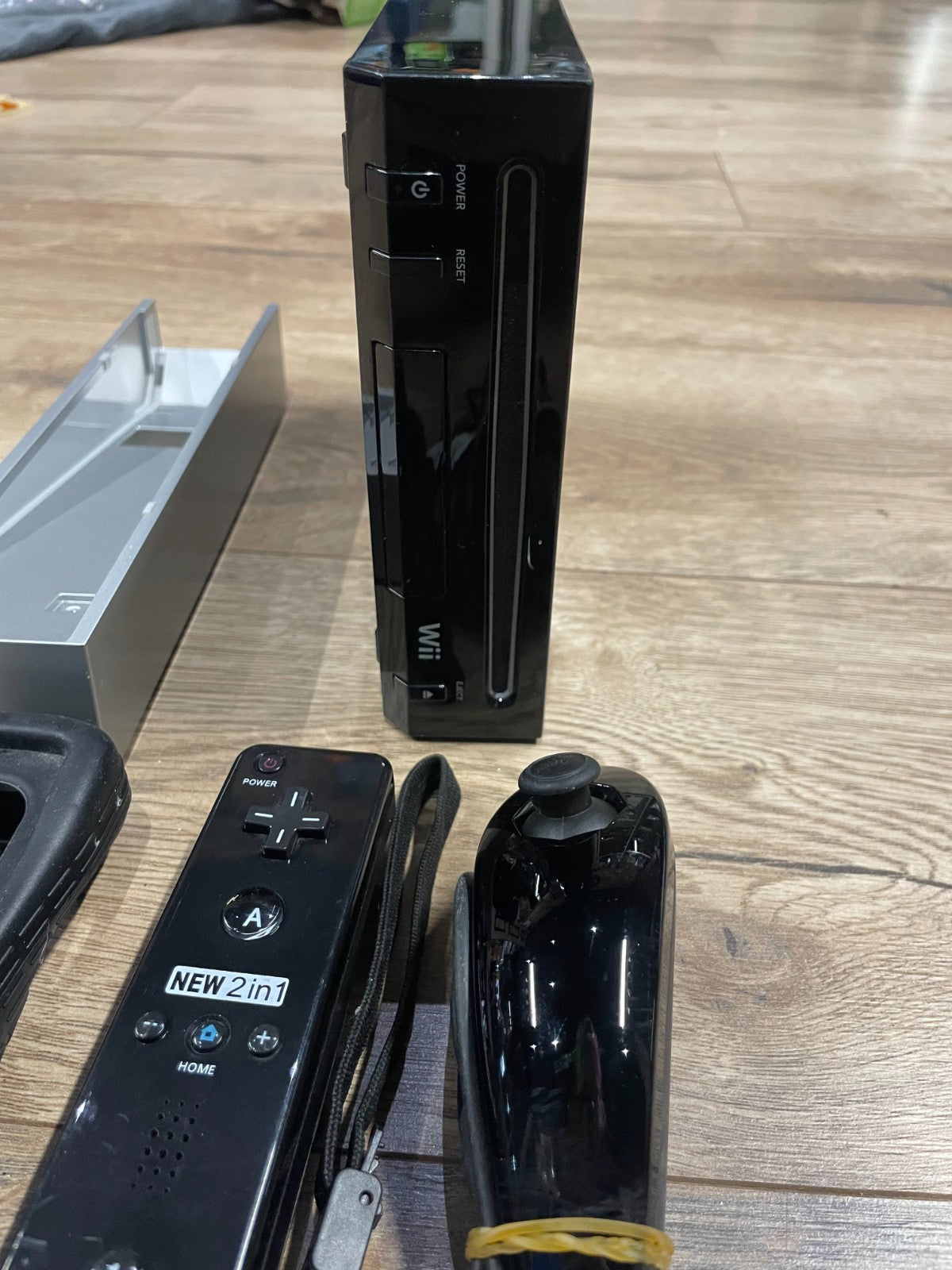 Nintendo Wii Console Black - Complete with Cables & Controllers - Unboxed