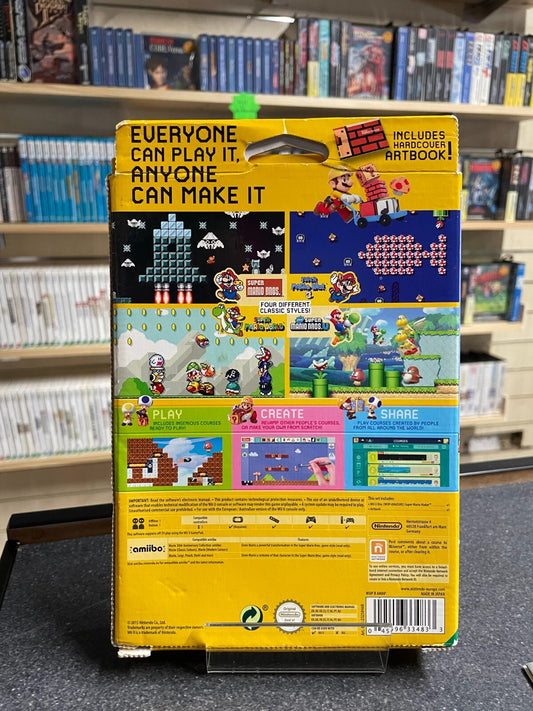 Super Mario Maker - Nintendo Wii U - Special Edition Complete with Manual & Book