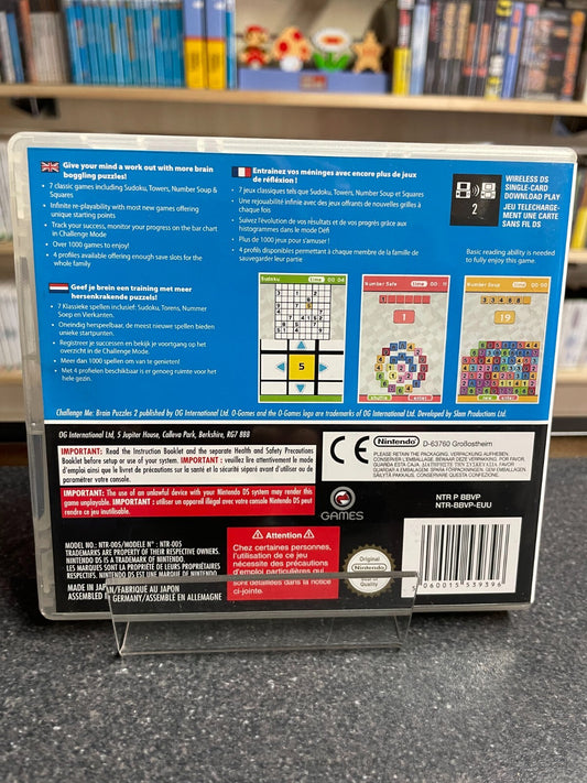 Challenge Me: Brain Puzzles 2 - Nintendo DS - Compete with Manual