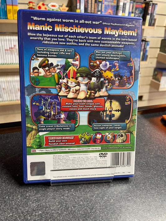 Worms 4: Mayhem - Sony Playstation 2 PS2 - Boxed w/Manual