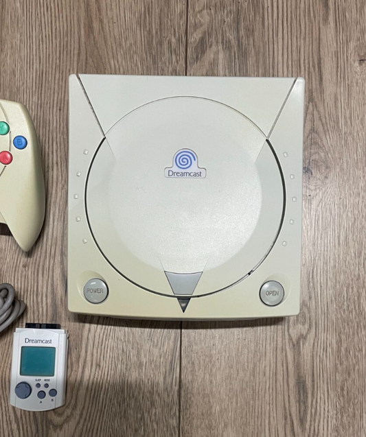 Sega Dreamcast - Unboxed with Cables, Genuine Controller & Memory Unit