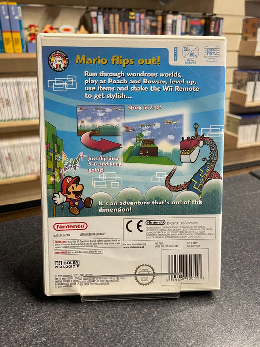 Super Paper Mario - Nintendo Wii - Boxed with Manual