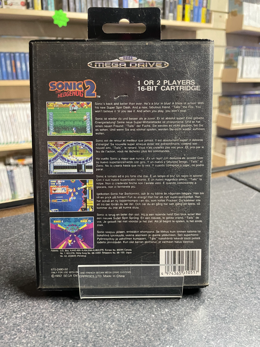Sonic The Hedgehog 2 - Sega Mega Drive - Boxed without Manual