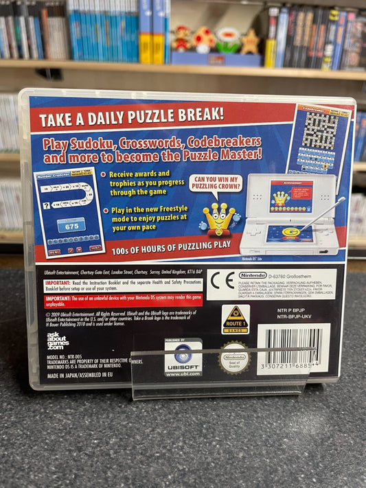 Take a Break's Puzzle Master - Nintendo DS - Compete with Manual