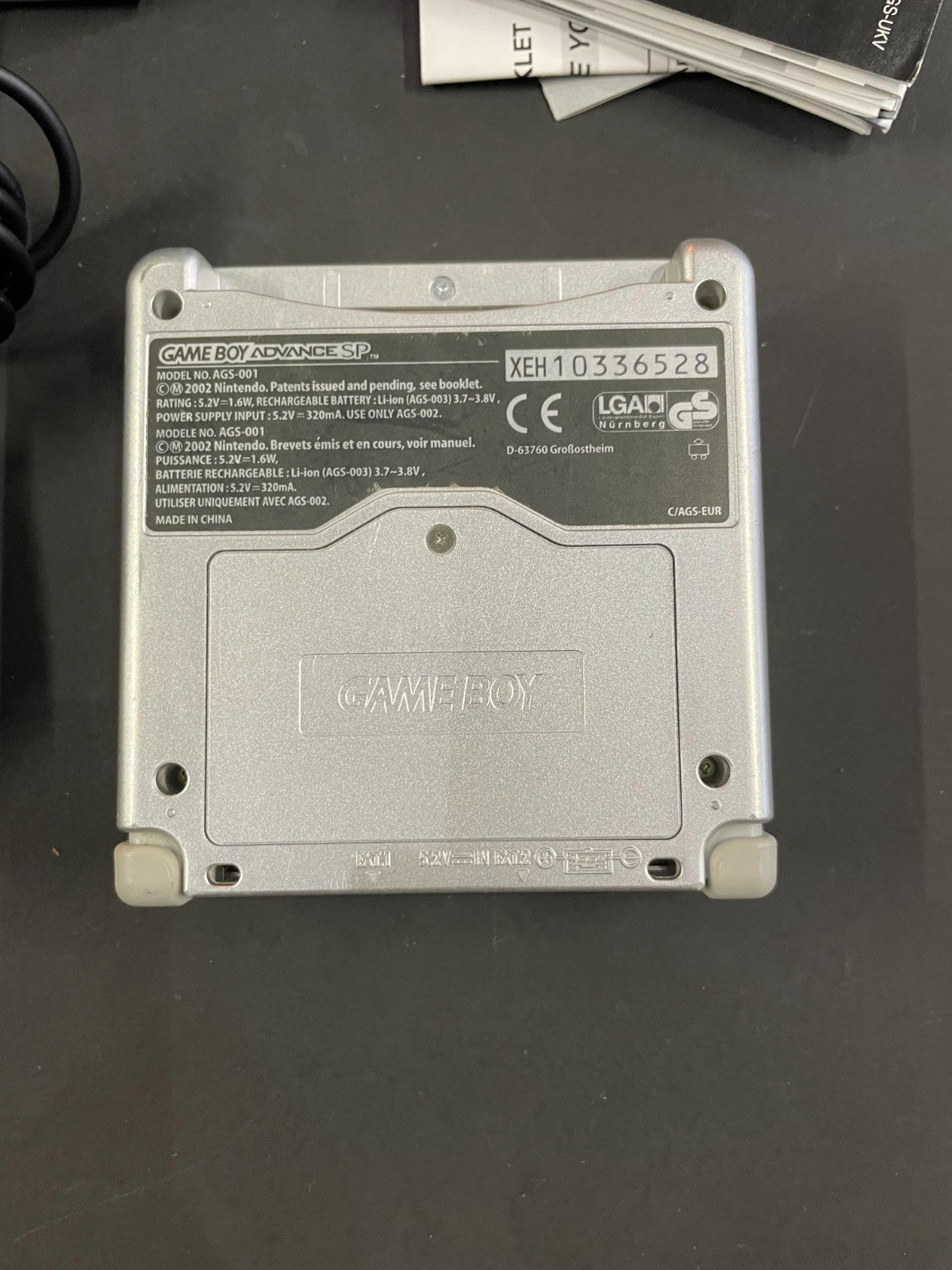 Nintendo GameBoy Advance SP - Silver - Complete & Boxed