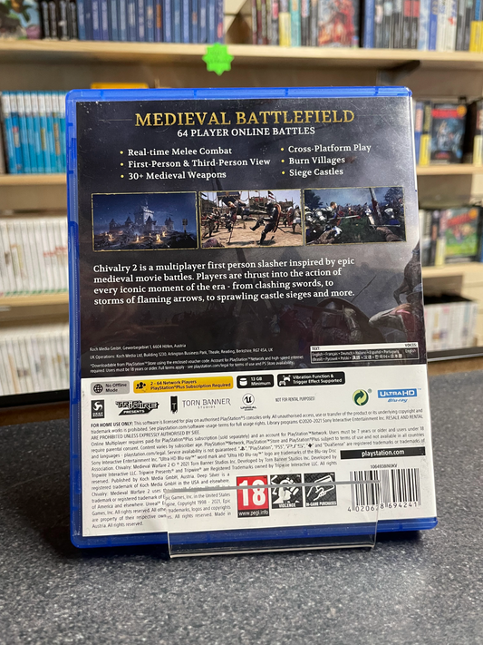 Chivalry II - Sony PlayStation 5 PS5 - Boxed