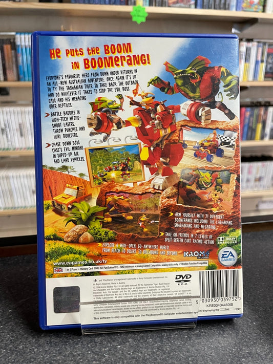 TY 2: The Tasmainian Tiger Bush Rescue - Sony Playstation 2 PS2 -Boxed w/Manual