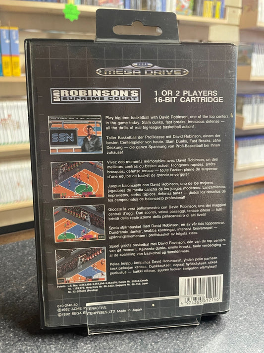 David Robinson's Supreme Court - SEGA Mega Drive - Boxed wtih Manual