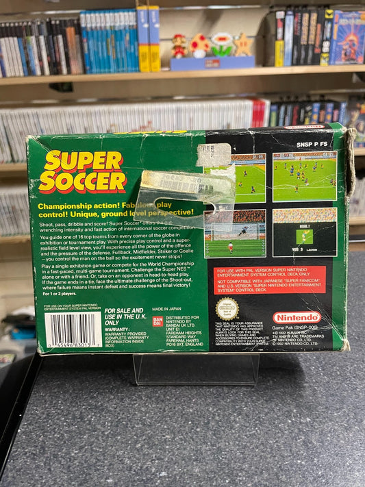 Super Soccer -Super Nintendo Entertainment System SNES - Boxed with Manual