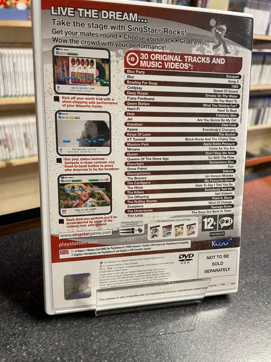 SingStar Rocks! - Sony Playstation 2 PS2 - Boxed w/Manual
