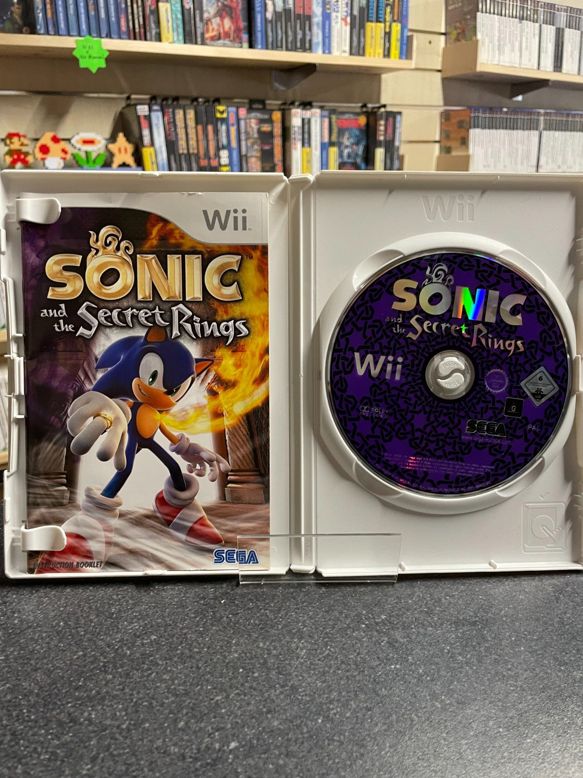 Sonic and the Secret Rings - Nintendo Wii - Boxed with Manual