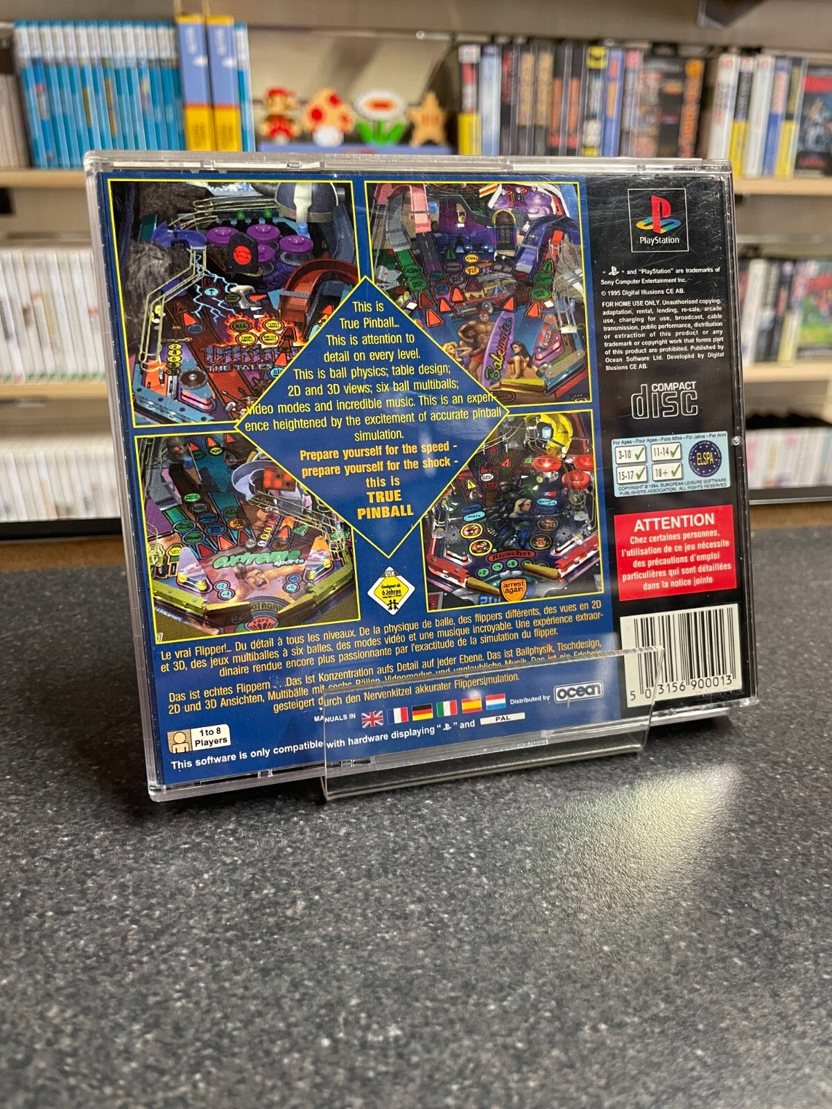 True Pinball - Sony PlayStation PS1 - Complete with Manual