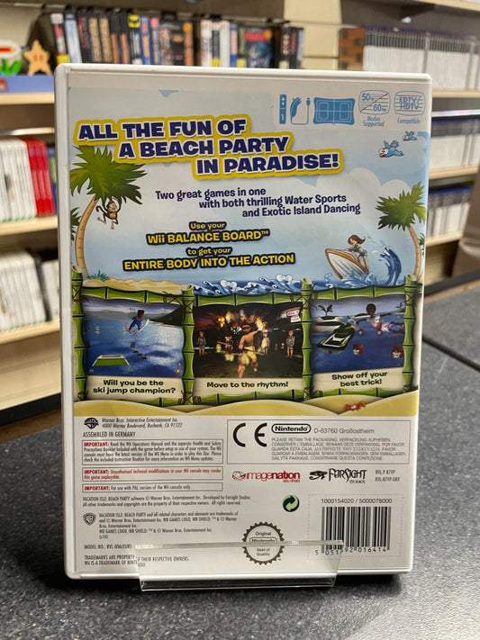Vacation Isle Beach Party- Nintendo Wii - Boxed with Manual