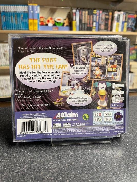 Fur Fighters - SEGA Dreamcast - Complete with Manual