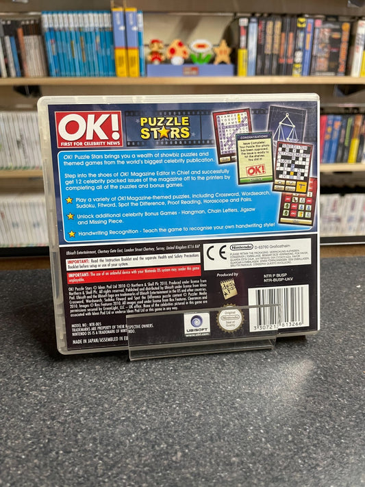 OK! Puzzle Stars - Nintendo Ds - Boxed with Manual