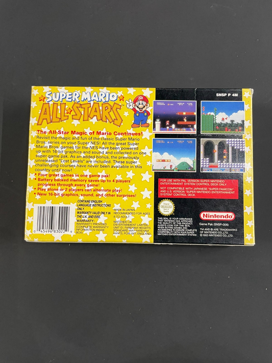 Super Mario All Stars - Nintendo SNES - Boxed with Manual