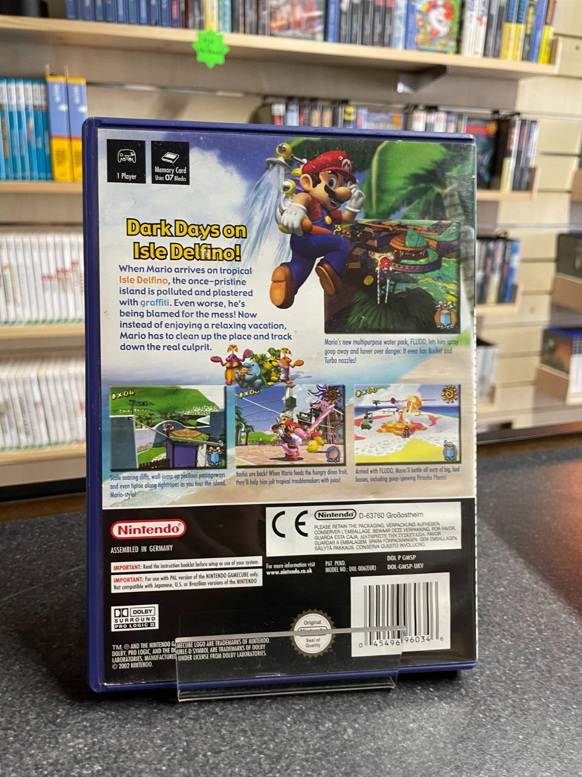 Super Mario Sunshine - Nintendo Gamecube -Boxed with Manual