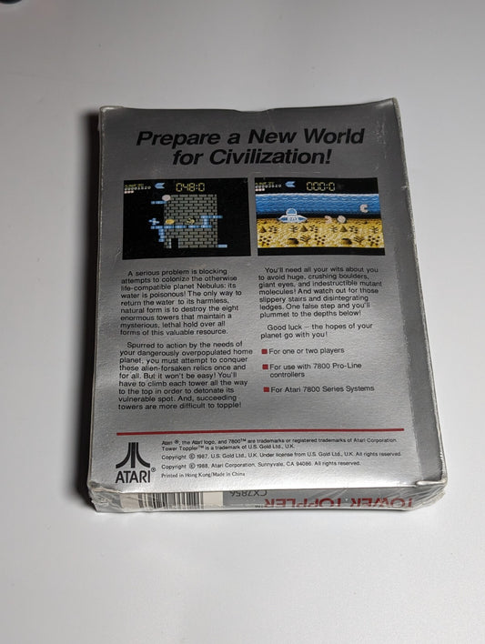 Tower Toppler - Atari 7800 - Brand New & Sealed (See Description)