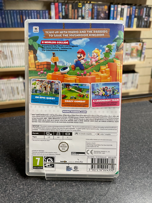 Mario + Rabbid's Kingdom Battle - Nintendo Switch - Boxed