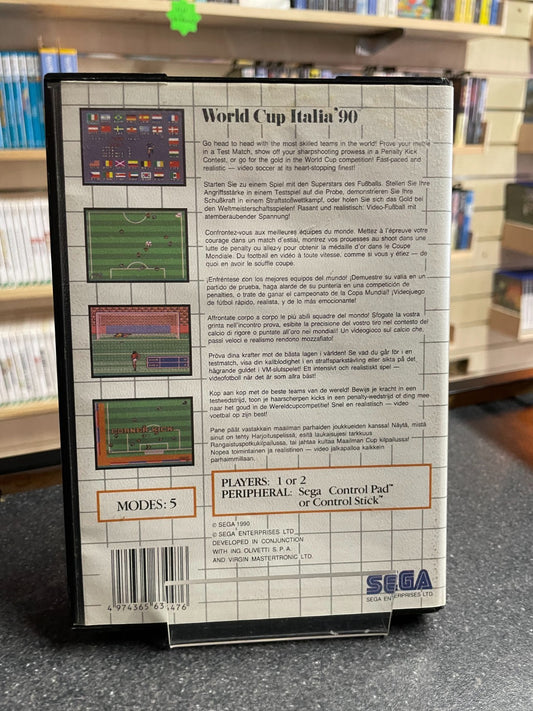 World Cup Italia '90 - Sega Master System - Boxed with Manual