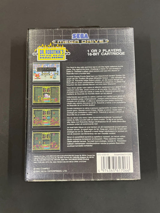 Dr. Robotnik's Mean Bean Machine - SEGA Mega Drive - Boxed with Manual