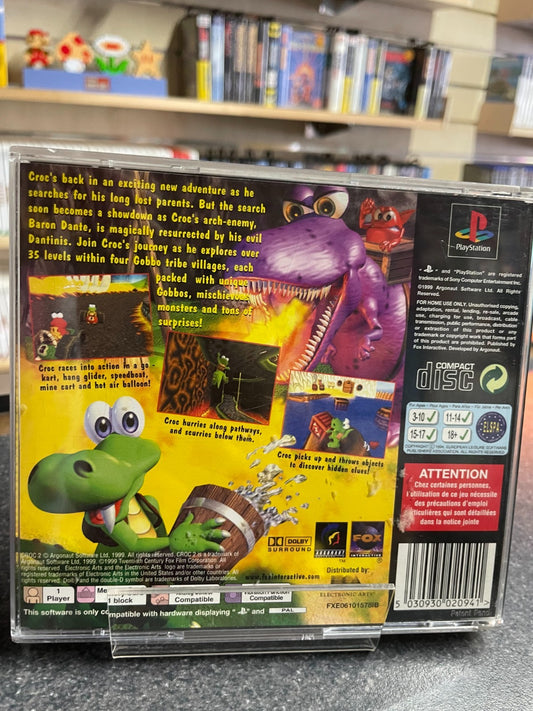 Croc 2 - Sony Playstation One PS1 - Boxed with Manual