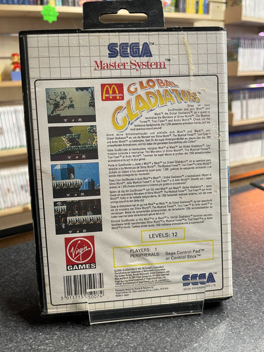 McDonalds Global Gladiators - Sega Master System - Boxed with Manual