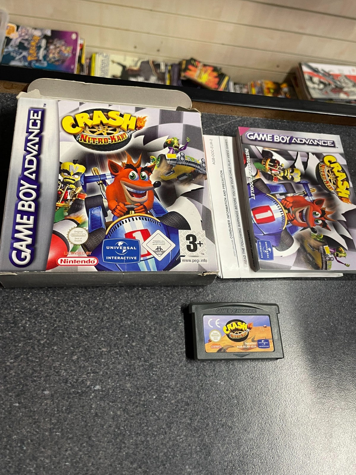 Crash Nitro Kart - GameBoy Advance - Boxed with Manual