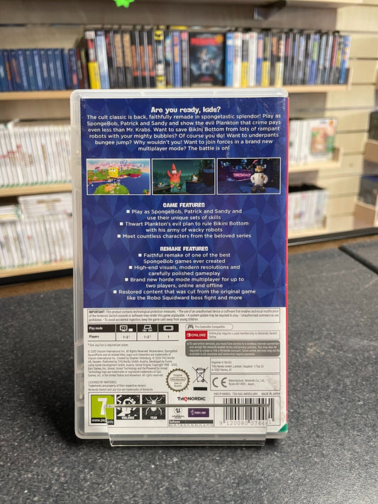 Spongebob SquarePants Battle for Bikini Bottom - Nintendo Switch - Boxed