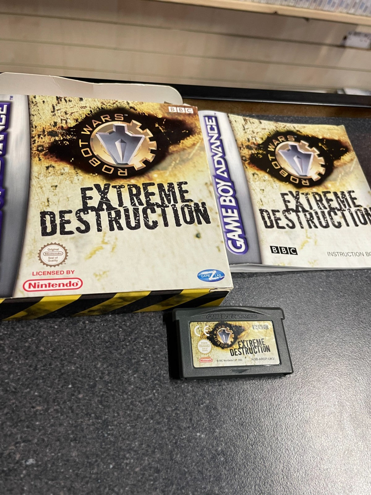 Robot Wars: Extreme Destruction - Nintendo GameBoy Advance - Boxed with Manual
