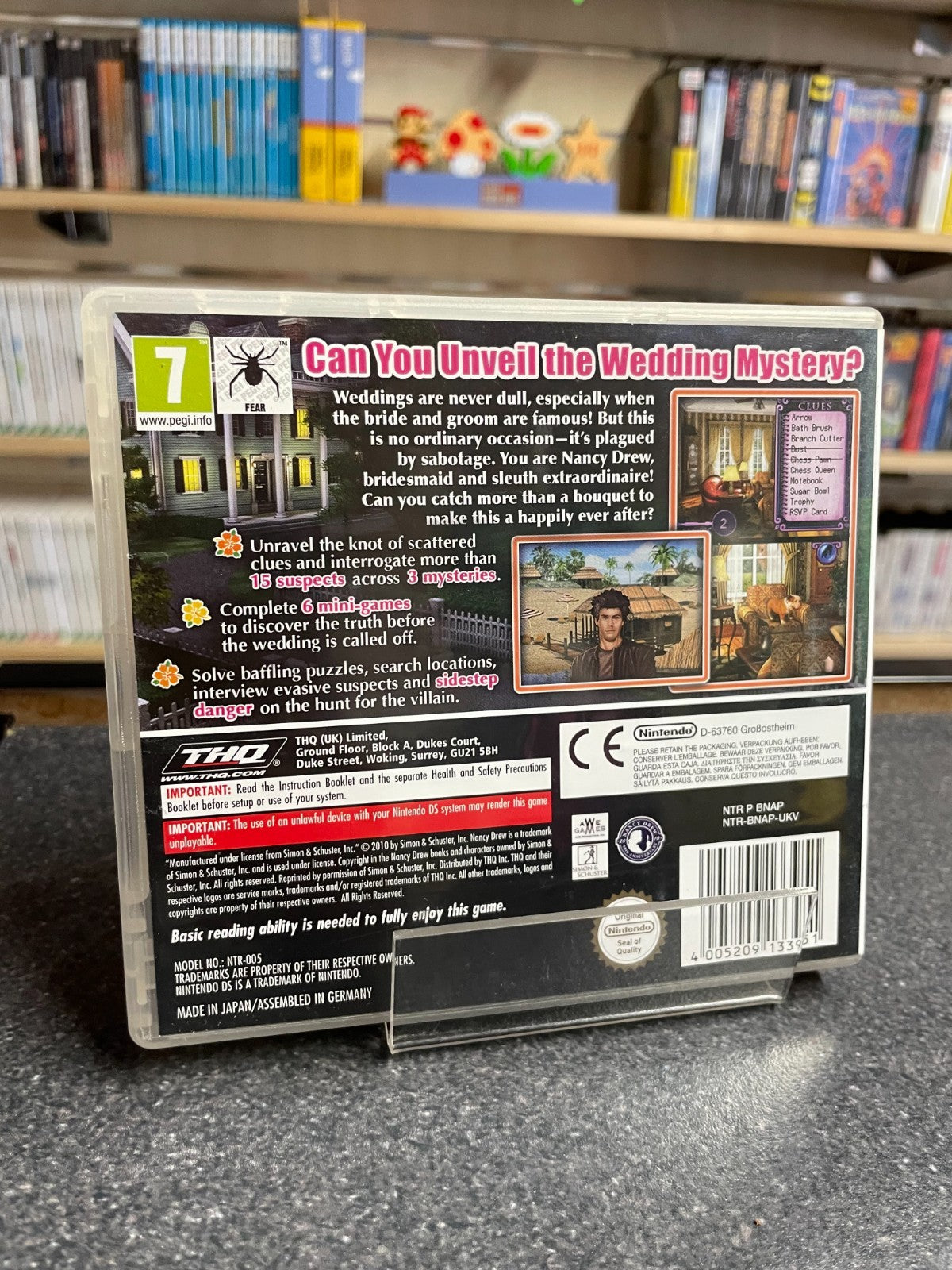 Nancy Drew: The Model Mysteries - Nintendo DS - Boxed with Manual