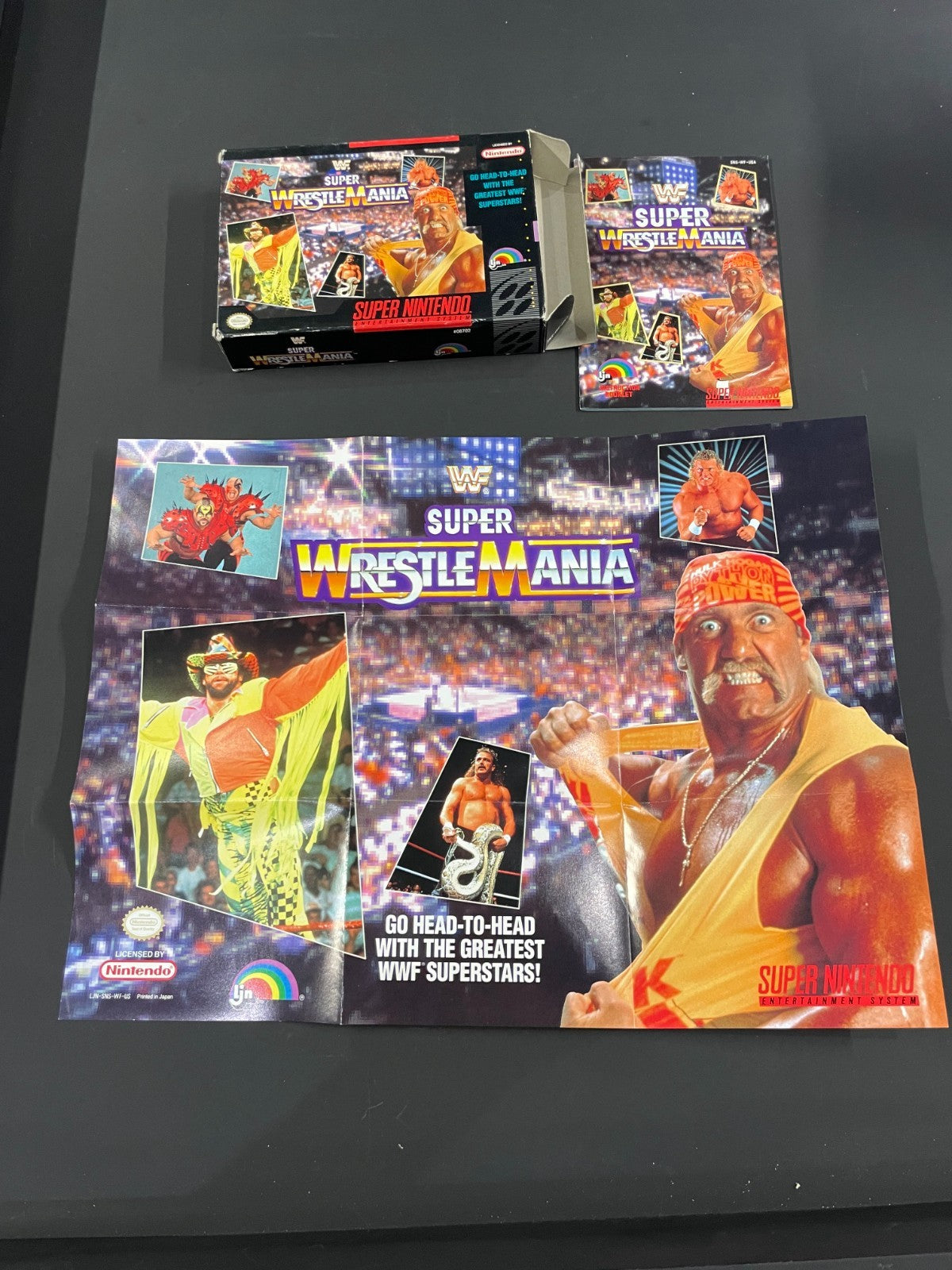 WWF Super Wrestle Mania - SNES - Boxed with Manual + Poster - USA