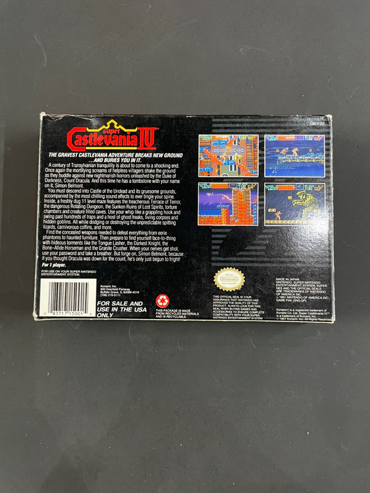 Super Castlevania IV - Nintendo SNES - Boxed & Complete - USA