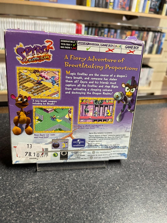 Spyro 2 Season of Flame - Nintendo GameBoy Advance - Boxed with Manual