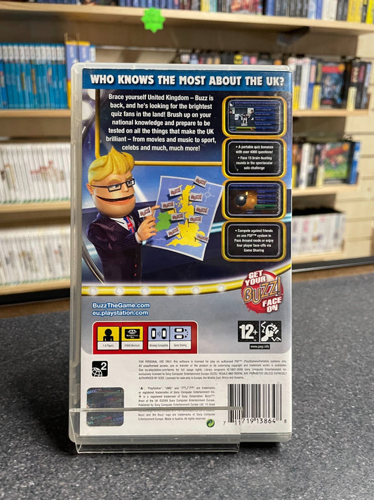 Buzz! Brain Of The UK - Sony - PSP - Complete with Manual