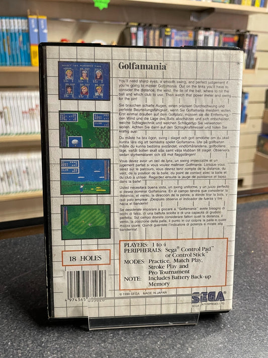 Golfamania - Sega Master System - Boxed with Manual