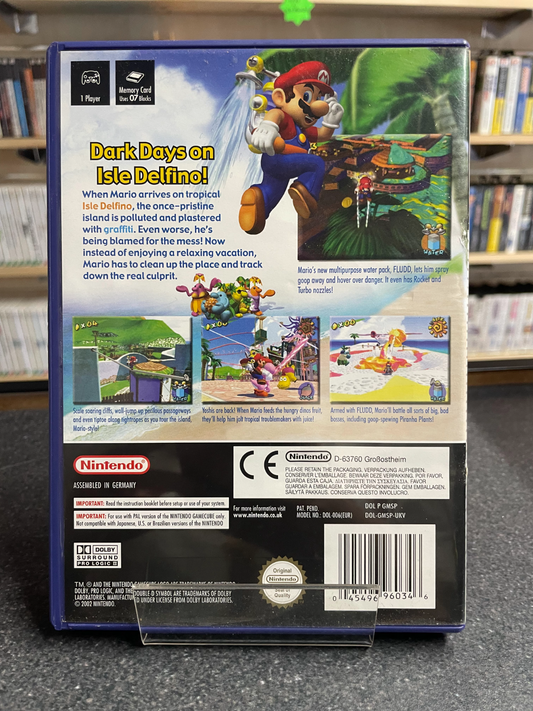 Super Mario Sunshine - Nintendo GameCube - Complete with Manual
