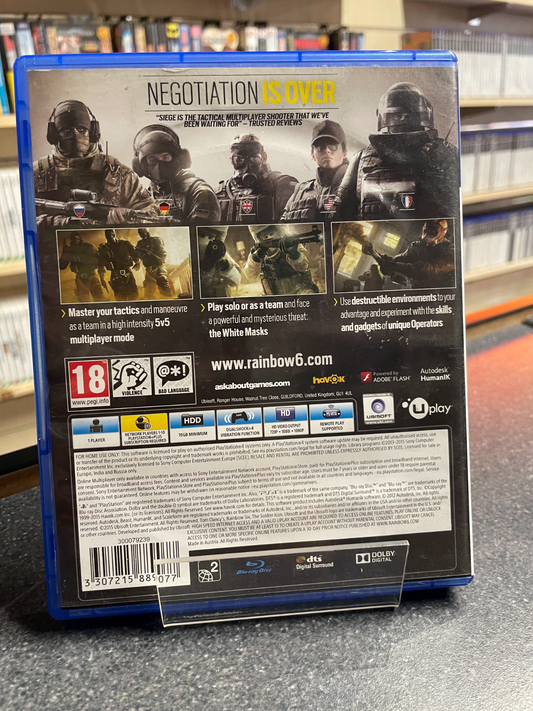 Tom Clancy's Rainbow Six Siege - PlayStation 4 PS4