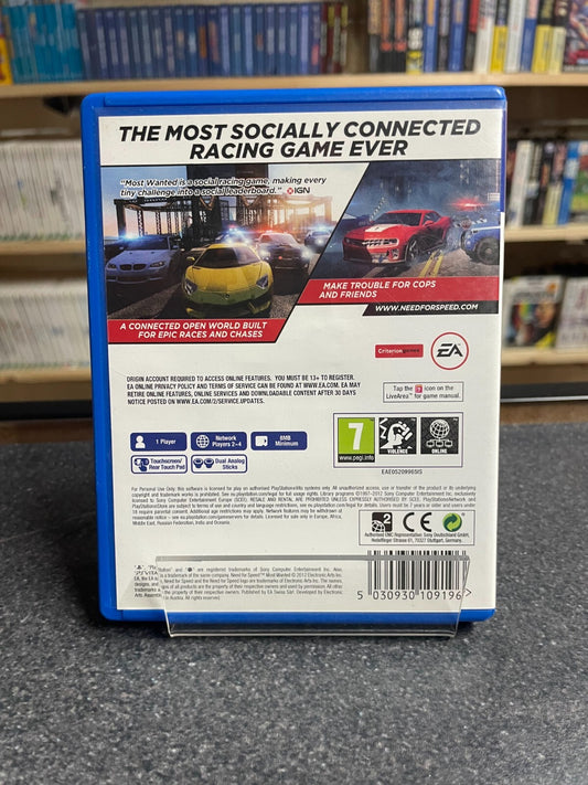 Need for Speed: Most Wanted - Sony - PSVITA - Boxed with Manual