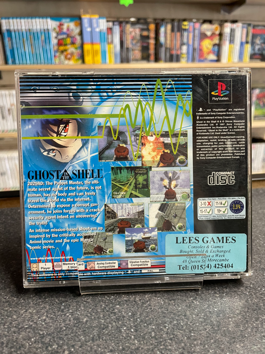 Ghost in the Shell - Play station 1 PS1 - Complete with Manual