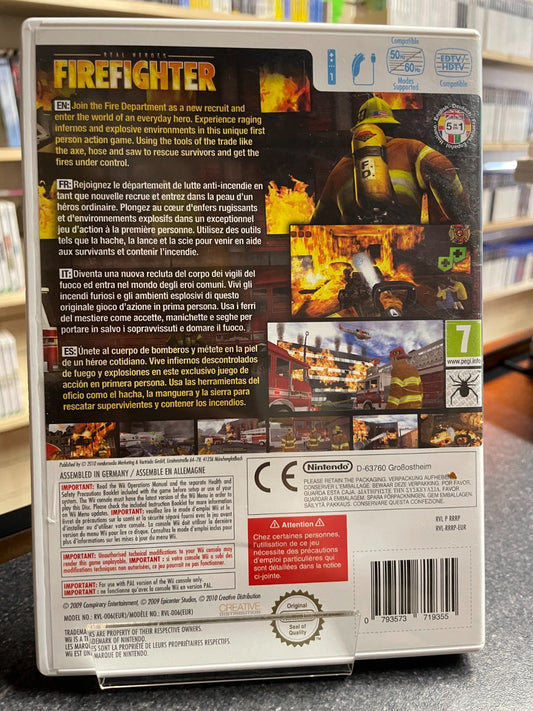 Real Heros: FireFighter - Nintendo Wii - Boxed with Manual