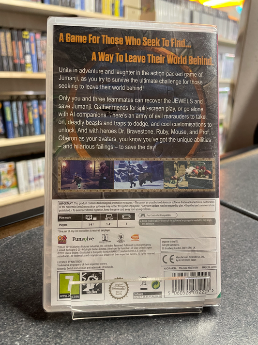 Jumanji: The Video Game - Nintendo Switch - SEALED
