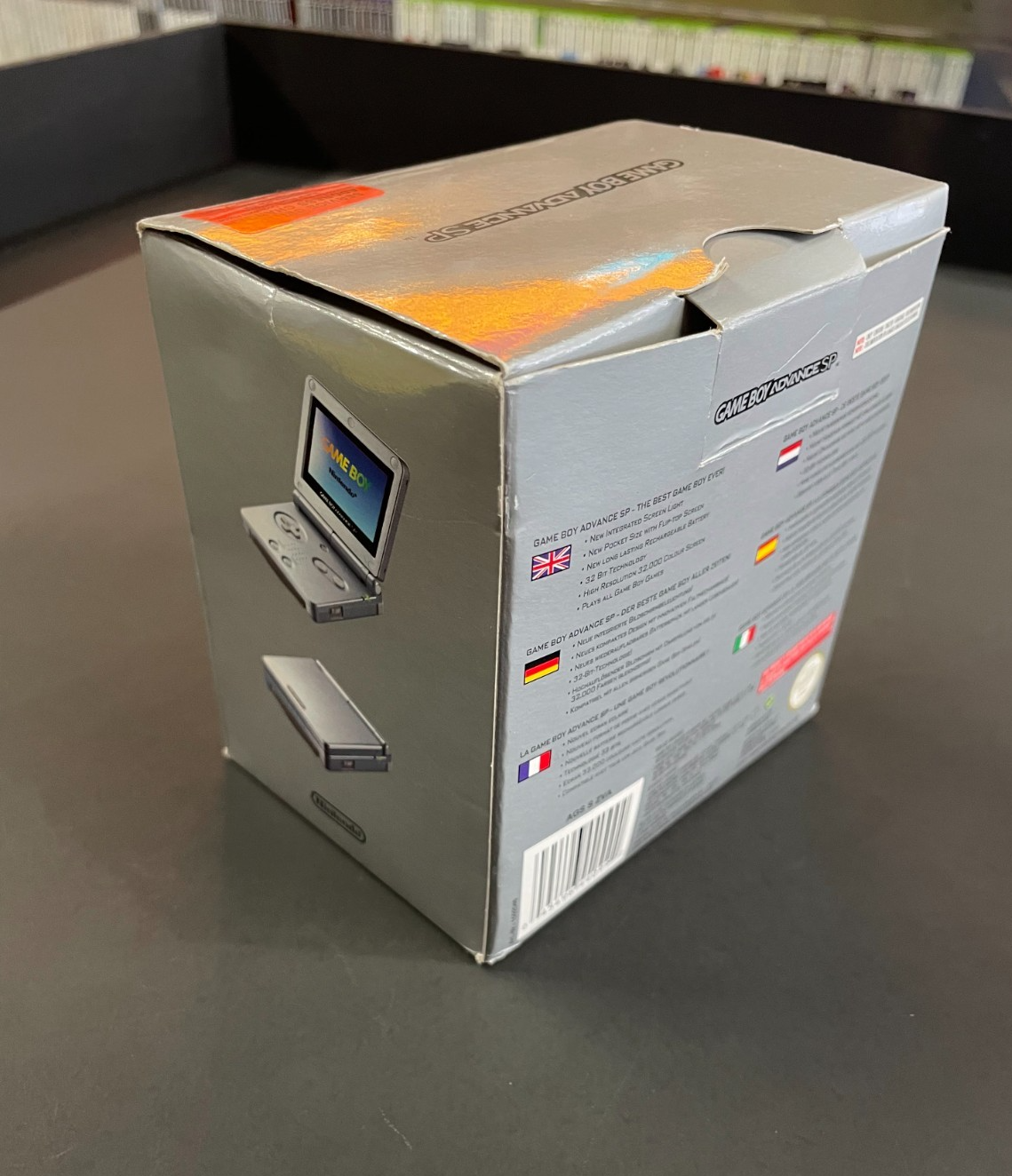 Nintendo GameBoy Advance SP - Silver - Complete & Boxed