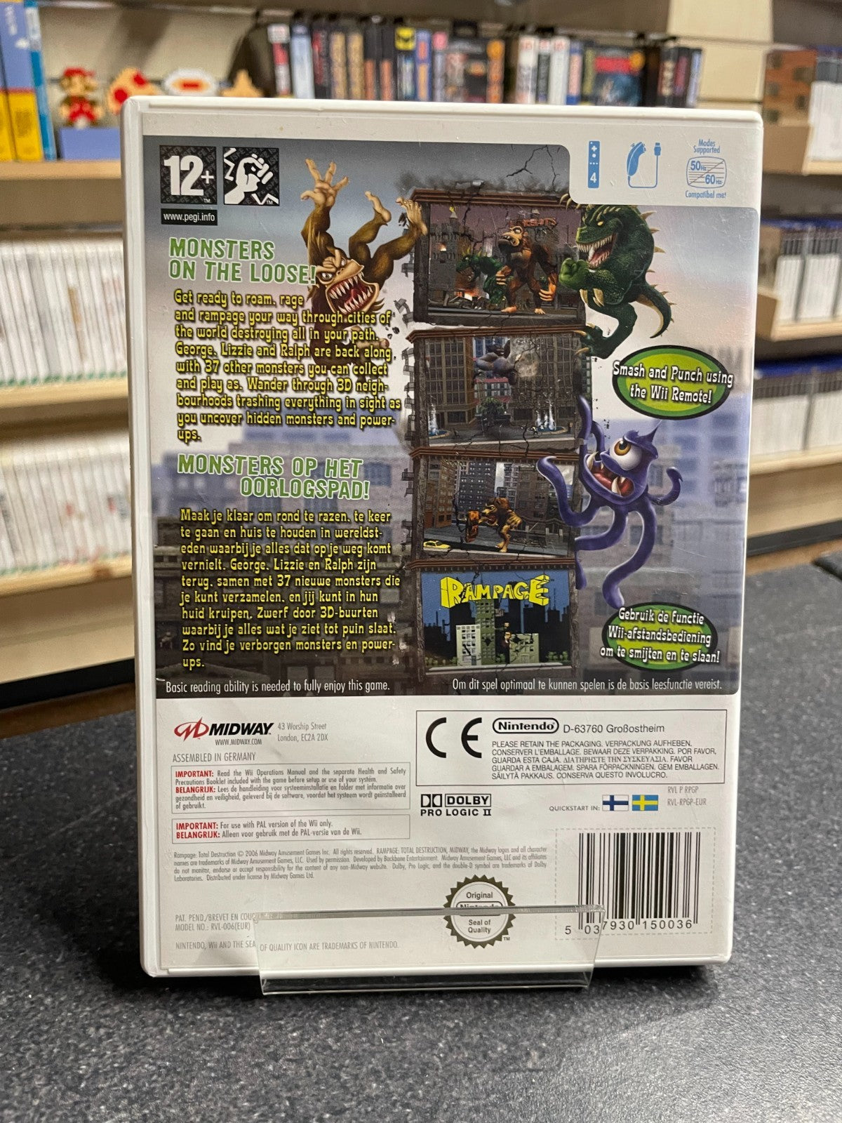 Rampage: Total Destruction - Nintendo Wii - Boxed with Manual